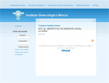 Tablet Screenshot of institutoginecologicomurcia.es